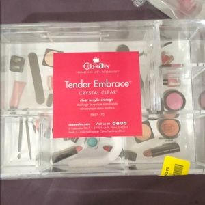 Clear acrylic make up storage